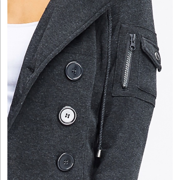 Charcoal grey double breasted jacket - Picture 4 of 8